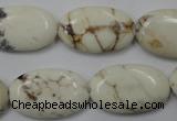 CWB355 15.5 inches 16*25mm oval howlite turquoise beads wholesale