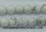 CWB51 15.5 inches 10mm round natural white howlite gemstone beads