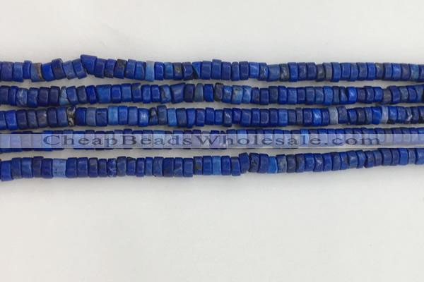 CWB827 15.5 inches 2*4mm tyre howlite turquoise beads wholesale