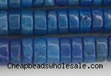 CWB841 15.5 inches 3*6mm tyre howlite turquoise beads wholesale