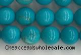 CWB851 15.5 inches 6mm round howlite turquoise beads wholesale