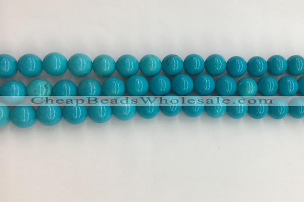 CWB852 15.5 inches 8mm round howlite turquoise beads wholesale