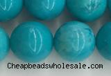 CWB854 15.5 inches 12mm round howlite turquoise beads wholesale