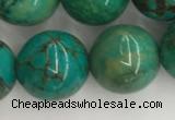 CWB873 15.5 inches 12mm round howlite turquoise beads wholesale