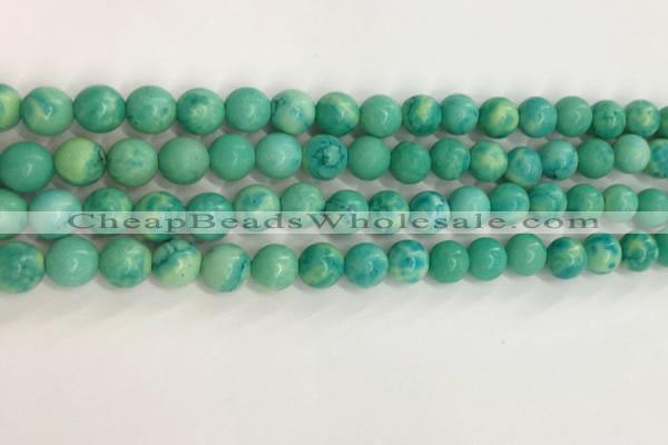 CWB876 15.5 inches 6mm round howlite turquoise beads wholesale