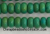 CWB898 15.5 inches 2*4mm rondelle howlite turquoise beads