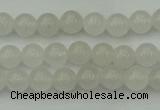 CWH50 15.5 inches 4mm round white jade beads wholesale