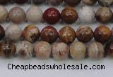 CWJ401 15.5 inches 6mm round wood jasper gemstone beads wholesale