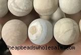 CWJ522 15.5 inches 8mm round matte wooden jasper beads wholesale