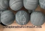 CWJ559 15.5 inches 10mm round matte coffee wood jasper beads wholesale