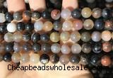 CWJ570 15.5 inches 8mm round Arizona petrified wood jasper beads