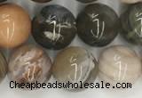 CWJ577 15.5 inches 10mm round wood jasper beads wholesale