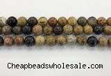 CWJ584 15.5 inches 12mm round wooden jasper beads wholesale