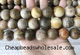 CWJ597 15.5 inches 18mm round wood jasper beads wholesale