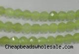 CXJ161 15.5 inches 6mm faceted round New jade beads wholesale