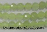 CXJ162 15.5 inches 8mm faceted round New jade beads wholesale