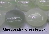 CXJ228 15.5 inches 25mm flat round New jade beads wholesale