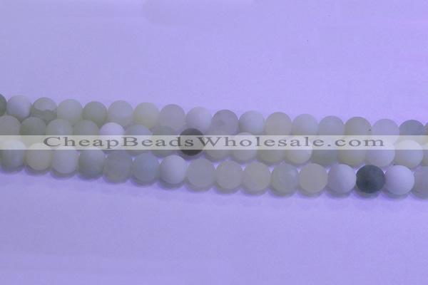 CXJ303 15.5 inches 10mm round matte New jade beads wholesale