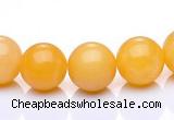 CYJ01 16 inches 4mm round yellow jade gemstone beads Wholesale