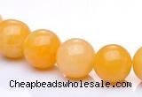 CYJ03 16 inches 8mm round yellow jade gemstone beads Wholesale