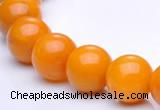 CYJ12 16 inches 10mm round yellow jade gemstone beads Wholesale