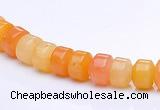 CYJ25 5*6mm rondelle yellow jade gemstone beads Wholesale