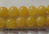 CYJ253 15.5 inches 10mm round yellow jade beads wholesale