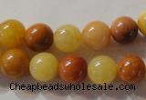 CYJ263 15.5 inches 10mm round mixed color yellow jade beads wholesale