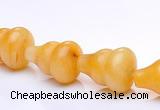 CYJ28 9*13mm calabash yellow jade gemstone beads Wholesale