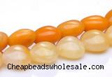 CYJ38 16 inch 14*14mm heart yellow jade gemstone beads Wholesale