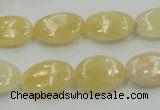 CYJ61 15.5 inches 13*18mm oval yellow jade gemstone beads wholesale