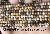 CZJ290 15.5 inches 4mm round brown zebra jasper beads wholesale