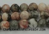 CZJ551 15.5 inches 6mm round pink zebra jasper beads wholesale