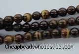 CZJ69 15.5 inches 6mm round iron zebra jasper beads wholesale