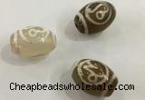 DZI306 10*14mm drum tibetan agate dzi beads wholesale