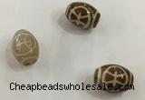 DZI308 10*14mm drum tibetan agate dzi beads wholesale