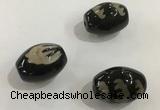 DZI353 10*14mm drum tibetan agate dzi beads wholesale