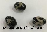 DZI355 10*14mm drum tibetan agate dzi beads wholesale