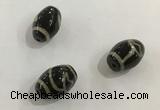 DZI357 10*14mm drum tibetan agate dzi beads wholesale