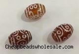 DZI373 10*14mm drum tibetan agate dzi beads wholesale