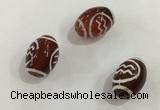 DZI381 10*14mm drum tibetan agate dzi beads wholesale