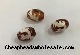 DZI390 10*14mm drum tibetan agate dzi beads wholesale