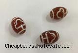 DZI391 10*14mm drum tibetan agate dzi beads wholesale