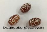 DZI394 10*14mm drum tibetan agate dzi beads wholesale