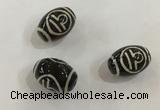 DZI414 10*14mm drum tibetan agate dzi beads wholesale