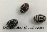 DZI415 10*14mm drum tibetan agate dzi beads wholesale