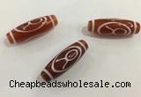 DZI430 10*30mm drum tibetan agate dzi beads wholesale