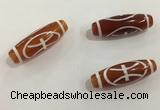 DZI432 10*30mm drum tibetan agate dzi beads wholesale