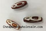 DZI446 10*30mm drum tibetan agate dzi beads wholesale