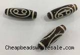 DZI457 10*30mm drum tibetan agate dzi beads wholesale